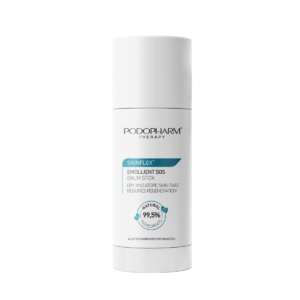 Podopharm Skinflex Emollient SOS Balm Stick ilu idüll Multifunktsionaalne palsamipulk kuivale ja ärritunud nahale. Pehmendab, kaitseb ja sobib kasutamiseks kogu keha