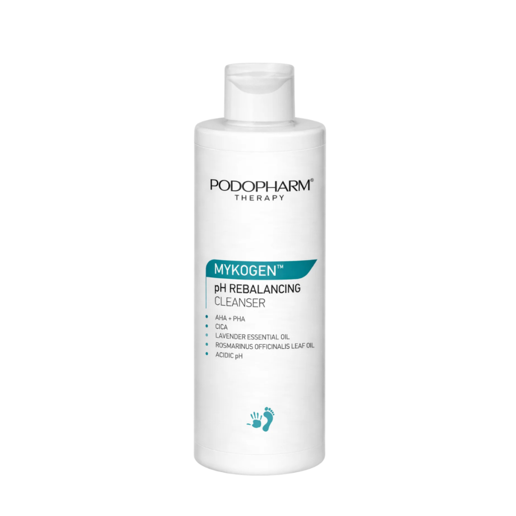 The PODOPHARM Therapy MYKOGEN™ pH Rebalancing Cleanser (PT16) ilu idüll MYKOGEN pH tasakaalustav puhastusvahend 200 ml