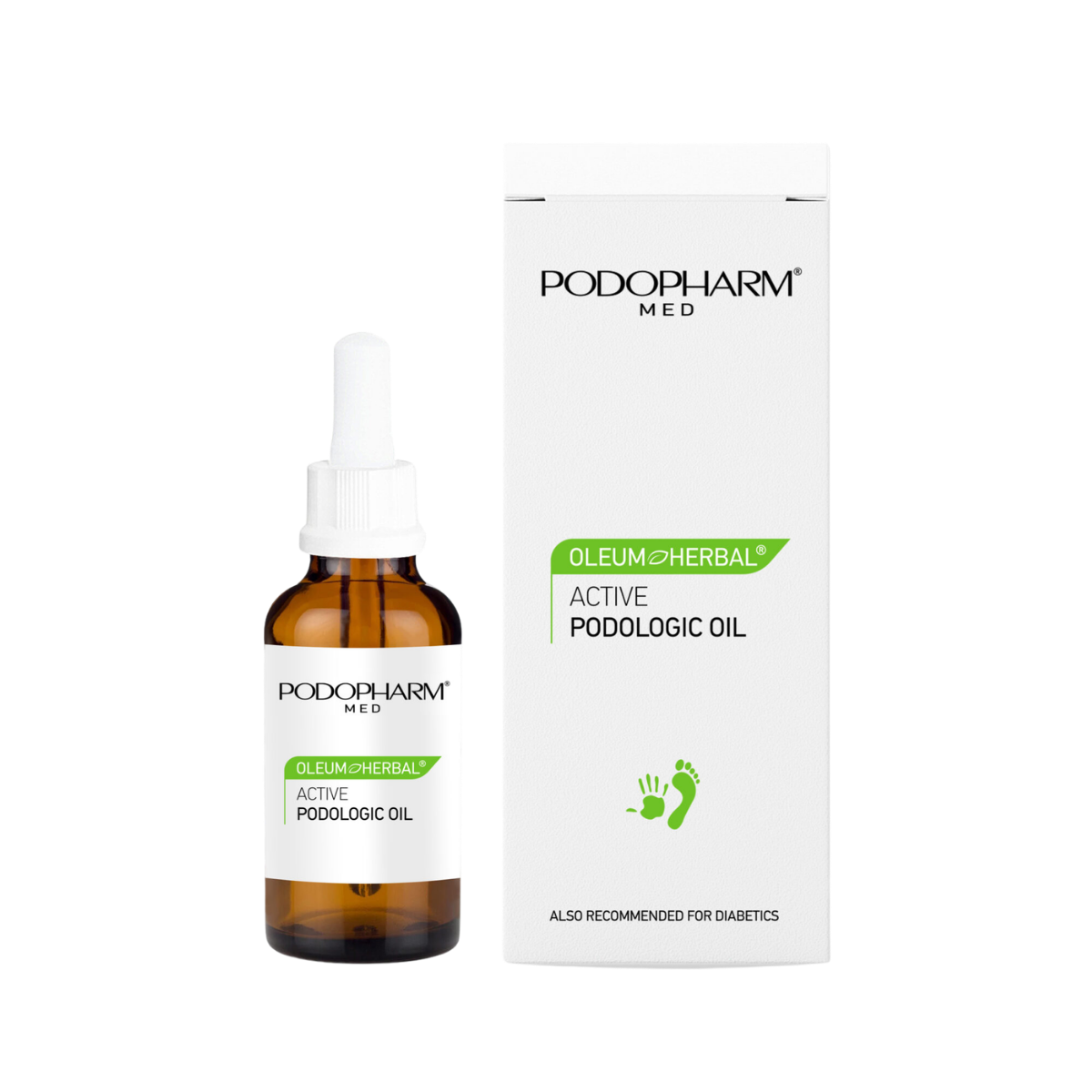 Oleum Herbal Active Podological Oil, podoloogiline õli ilu idüll erinevad suurused 10ML