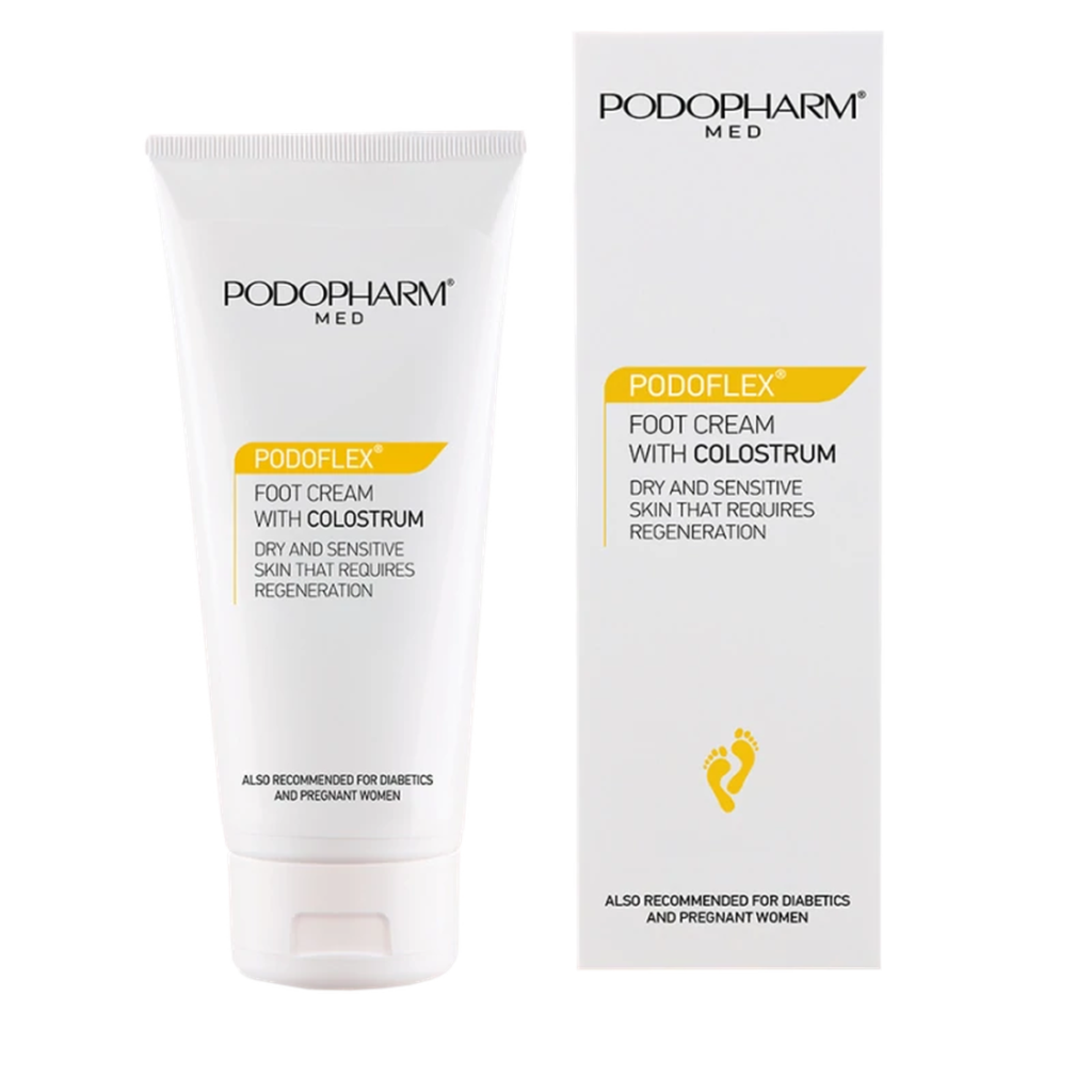 PODOFLEX jalakreem ternespiimaga 100 ml, tuub ja pakend